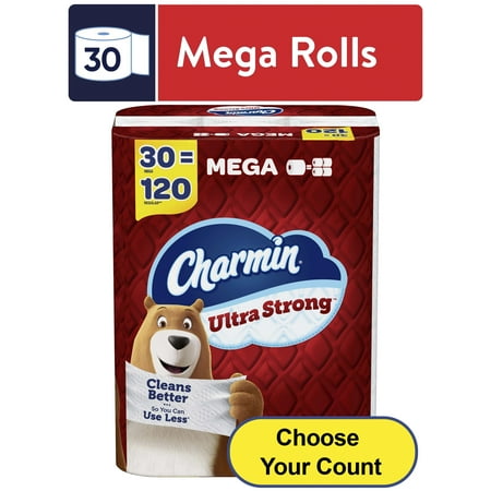 Charmin Ultra Strong Toilet Paper, 12 Super Mega Rolls - WALMART