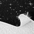 thumbnail image 5 of Manfei Lovely Stars Twin Quilt Set,Kawaii Cartoon Theme Twin Coverlet Set,Black White,Black Reversible,2pcs,1 Bedspread and 1 Pillowcase, 5 of 7