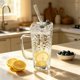 thumbnail image 5 of 250ml Glass Water Cup With Handle Cup Lid Glass Straw Beverage Cup Coffee Cup Cold Drink Cup, 5 of 7