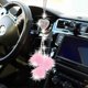 thumbnail image 1 of Bling Car Accessories For Women Girls Luxury Cute Plush Hanging Ornaments Crystal Rhinestone Fur Ball Rear View Mirror Ornament, 1 of 5