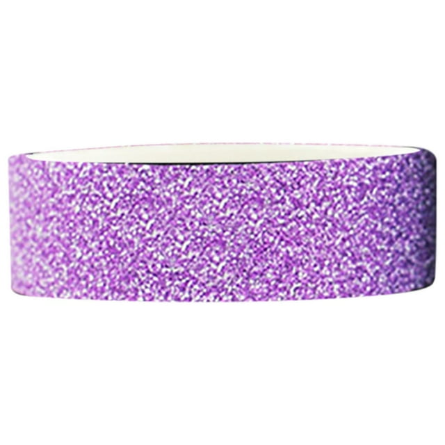 WIFKLSIIPG 1 Roll Glitter Washi Tape DIY Decorative Colored Tape Sticky Craft Tape Self Adhesive Glitter Tape for Scrapbooking and Paper Crafts(Purple)