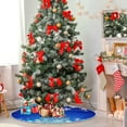 thumbnail image 2 of FMSHPON Christmas Winter Snowflakes Xmas Christmas Tree Skirt Stand Mat for Holiday Party Decoration Indoor Outdoor 36 inches, 2 of 6
