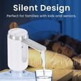 thumbnail image 5 of Water Dispenser for 5 Gallon Bottle -  LED Display, Rechargeable Water Pump, Long-Lasting, Foldable Water Spout for 5 Gallon Bottle, Portable Water Dispenser for  & Outdoor (White), 5 of 6