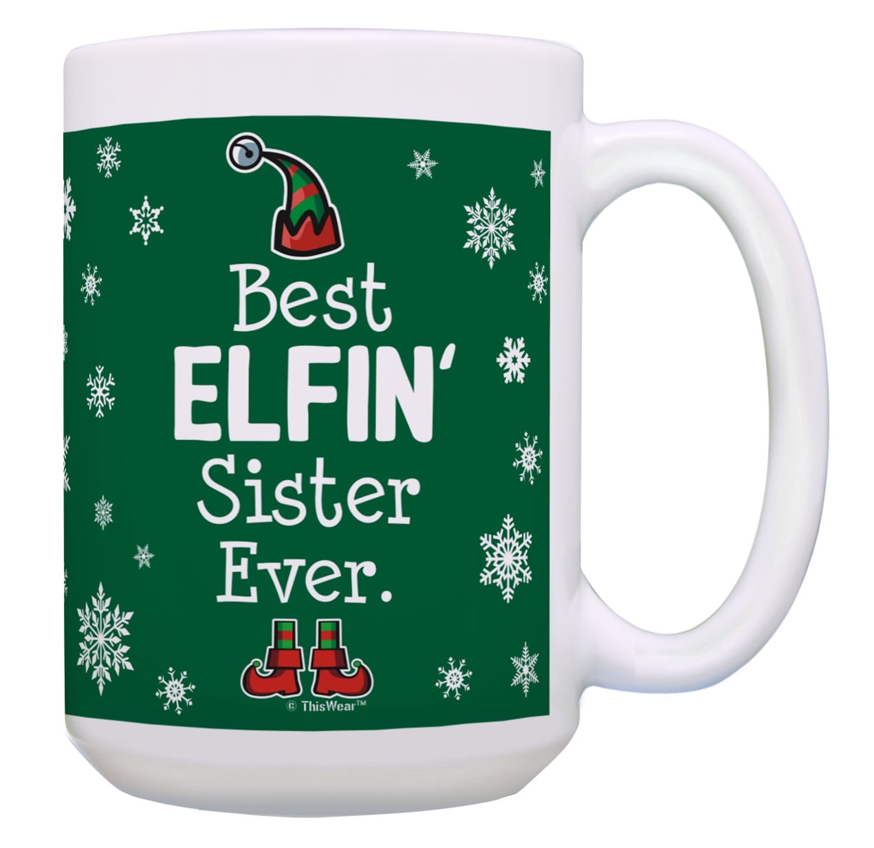 ThisWear Sister Christmas Presents Best Elfin Sister Ever Gifts for