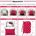 thumbnail image 5 of Hello Kitty Kids Queen Bed in a Bag, Comforter Sheet Set and Bonus Tote, Pink Sanrio, 5 of 9