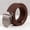Coffee, variant on IQOGKRN Unisex Canvas Web Belt Automatic Metal Buckle Cut-To-Fit Adjustable Breathable Woven Strap Belt Black 120cm