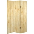 thumbnail image 7 of Oriental Furniture 6 ft. Tall Wood Grain Canvas Room Divider - 3 Panel, 7 of 7