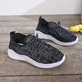 thumbnail image 4 of Womens Walking Shoes Fashion Color Block Lightweight Mesh Lace up Running Shoes Soft Sole Casual Slip on Sneakers Black Size 9, 4 of 7