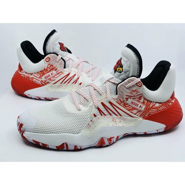 Ad-id-as D.O.N Issue #1 Louisville Cardinals White Red FW2005 Men's Size 12.5