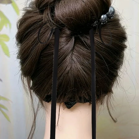 FRCOLOR  Ponytail Holders for Fine Hair Accessories Women Woman Black