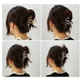 thumbnail image 5 of 1pc Metal Hair Claws Hair Clips Hair Barrettes for Women Silver Tone 4.37''x2.20''x1.18'', 5 of 7