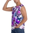 thumbnail image 3 of KLL Flying Butterflies Print Workout Tank Tops Gym Sleeveless Fitness Muscle Tee-XX-Large, 3 of 7