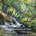 thumbnail image 6 of Sunlit Forest Stream Landscape Tapestry, Tranquil Nature Wall Hanging for Room Decor, Peaceful Woodland Home Decor 50L x 60W, 6 of 7