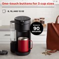 thumbnail image 6 of Instant Solo Café 2-in-1 Single Serve Coffee Maker for K-Cup Pods and Ground Coffee, Black, 6 of 14