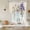Beige, variant on Easter Balloon Curtains 63 Inch Length for Living Room/Bedroom, Spring Rabbit Watercolor Flowers Purple Stripes Rod Pocket Privacy Door Curtains Decorative Tie Up Shade for Window 52"x63"