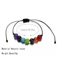 thumbnail image 2 of HOOUN 2pcs 7 Chakra Natural Stone Beads Reiki Healing Woven Rope Bracelet Yoga Jewelry, 2 of 6