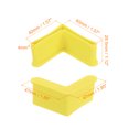 thumbnail image 2 of Uxcell L Shape Leg Pads, Furniture Leg Cover Protectors L Shaped Furniture Angle Iron Cap Yellow 1.57" x 1.57"(40 x 40mm), 2 of 5