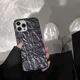 thumbnail image 5 of Funda de teléfono con patrón de papel de hojalata negro de lujo Qianliyao para iPhone 16 15 14 13 11 12 Pro Max X XS Max XR 8p 7p Funda suave a prueba de golpes, 5 of 5