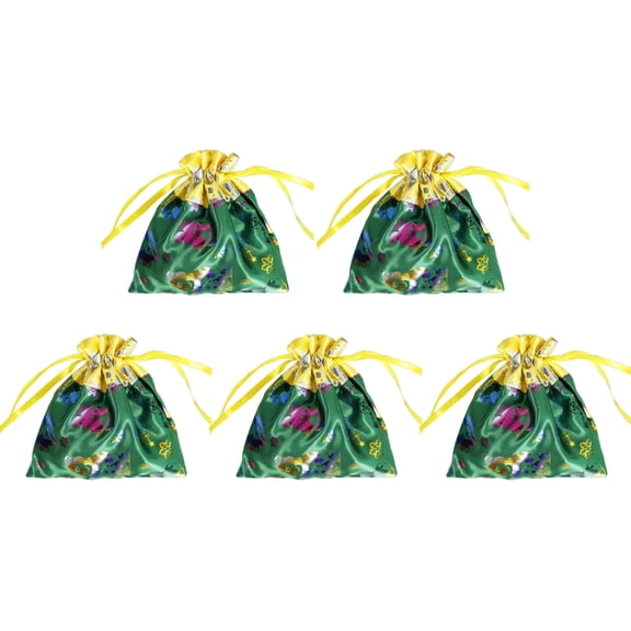 ZPAQI Large Christmas Cloth Food Container Bakery Bags Candy Bags Wrapping Gift