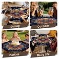thumbnail image 7 of ARTSLION Elastic Tablecloth For Round Tables, Waterproof Tablecover For Up To 32"-36" Round Table, Dining Tablecover For Indoor And Outdoor, Holiday, Boho-1, 7 of 7