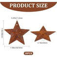 thumbnail image 3 of 30PCS Rusty Metal Barn Star Vintage Antique Primitives Country Decor Tin Steel Stars with Holes, 3 of 8