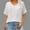 White, variant on Hot days, bold styles Olyvenn Women's Oversized T Shirts Short Sleeve V Neck Summer Tops Casual Loose Fit Textured Blouses 2025 Trendy Tee Shirt Black L