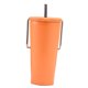thumbnail image 3 of Taza aislada de acero inoxidable, Taza de Viaje de 20, taza de té de la leche a prueba de fugas, taza aislada para Camping, salón, oficina, hogar, , Naranja, 3 of 10