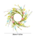 thumbnail image 3 of CxhicLuv Easter Egg Garland, 30cm Spring Wreath, Vibrant Easter Egg Door Hanging Decoration, Perfect for Easter Party & Home Decor, Adds Festive Charm to Spring Celebrations, 3 of 6