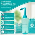 thumbnail image 3 of Medi Grade Adult Sinus Wash Kit – 500ml Bottle with 30 Packets for Nasal Congestion Relief & Travel, 3 of 9
