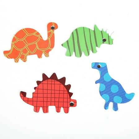 HONMEET 4Pcs Dinosaur Cake Toppers Assorted Colors for Kids Birthday Party Cake Decoration Supplies