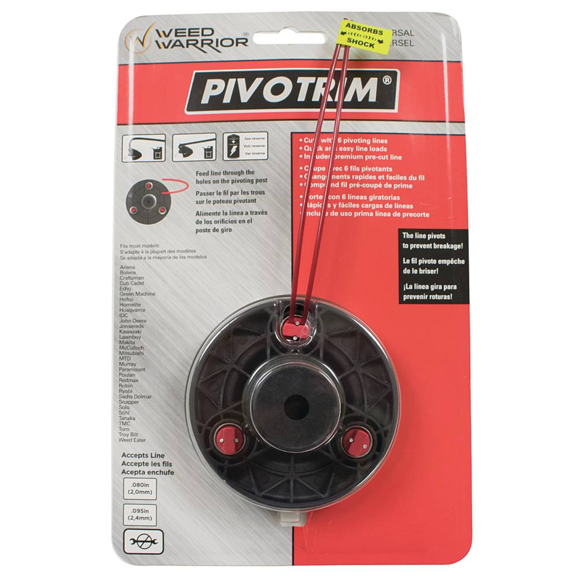 Stens 385-895 Pivotrim Hybrid Replacement Blades Pack of 12 70289a