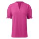 thumbnail image 3 of MHFRRA Blusa de Verano para Mujer, Manga Corta, Cuello En V, Camisetas, Blusas Elegantes, Camisas con Mangas Abullonadas, Túnicas de Manga Corta, Patrón de Tejido Liso, Túnicas Casuales, Blusas Rojo, 3 of 4