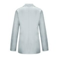thumbnail image 3 of Blazers for Women Clearance Women's Solid Color Button Pocket Recreational Long Sleeve Suit Coat Tops, 3 of 7