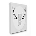 thumbnail image 1 of The Kids Room by Stupell Black and Grey Little Man Cave Antlers Stretched Canvas Wall Art, 16 x 1.5 x 20, 1 of 4