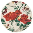 thumbnail image 3 of SAFAVIEH Martha Stewart Rose Chintz Floral Wool Area Rug, Shortbread, 8' x 8' Round, 3 of 7