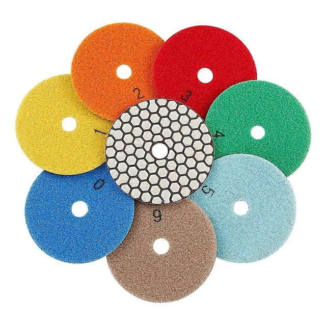 3 Inch Diamond Polishing Pad Dry Use Flexible Sanding Disc Resin Bond For Granite Marble Stone Grinding 50-3000 Grit