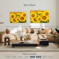 thumbnail image 3 of Elephant Stock Sunflower Sunset Horizon Wall Art - Horizontal Canvas Wall Art - Living Room Wall Decor - Floral And Botanical Canvas - Orange And Gold Decor - 45" x 30", 3 of 4