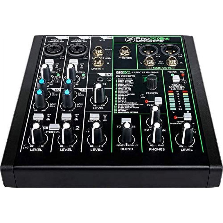 Mackie ProFX6v3 6-Channel Mixer with USB and Effects with