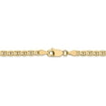 thumbnail image 3 of Leslie's Real 14kt Yellow Gold 3mm Concave Anchor Chain Chain Bracelet; 7 inch; for Adults and Teens; for Women and Men, 3 of 4