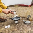 thumbnail image 2 of Linnome Réchaud à Alcool d'Extérieur Ultraléger en Aluminium Argenté avec Couvercle Étanche, Réchaud de Camping pour Pique-Nique, Randonnée et Usage Extérieur, 2 of 8