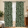 thumbnail image 6 of Tchckioa Boho Leaf Print Blackout Curtains for Bedroom,Privacy Protection Grommet Window Drapes,Set of 2,52x96, 6 of 8