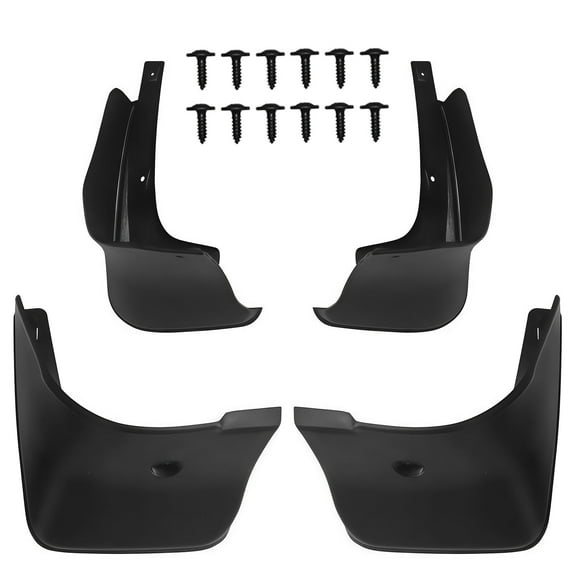 Mud Flaps For Corolla AE140 2007-2013, Custom No Drill Splash Guards Molded Front And Rear Set 4Pcs-Black