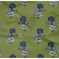 thumbnail image 4 of oneOone Organic Cotton Poplin Twill Fabric Leaves & Floral Block Decor Fabric Printed BTY 42 Inch Wide, 4 of 4