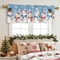 thumbnail image 5 of PYURTEP Christmas Curtains, Holiday Print Kitchen Curtain, Decorative Valance Short Curtains for Christmas Kitchen Window, 55.12 x 17.71 inch, 5 of 6