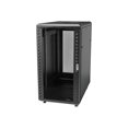 thumbnail image 1 of StarTech.com 32U 19 Pouces Armoire de Serveur, Profondeur Réglable 6-32 Pouces, Verrouillable 4-Pots Réseau/données/équipements AV avec Porte en Verre et Roulettes, Pack Plat, Capacité 1763lb/800kg - Armoire de Serveur Autoportante (RK3236BKF) - Armoire de Rack - 4-Pots - sur Pied - Noir - 32U - 19 Pouces, 1 of 7