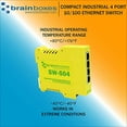thumbnail image 3 of brainboxes switch - 4 ports - din rail mountable (sw-504), 3 of 3