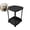Black, variant on Side Table with Wheels, End Table Living Room Plastic Mobile Sofa Side Table Small Night Stand for Bedroom