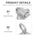 thumbnail image 3 of SEWOART 2Pcs Automatic Aluminum Spring Loaded Pin Latch with Silent Self Locking for Wood Doors, 3 of 6