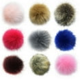 thumbnail image 3 of Naierhg 2Pcs 14cm/16cm Soft Faux Fur PomPom DIY Car Handbag Keychain Fluffy Ball Pendant, 3 of 8