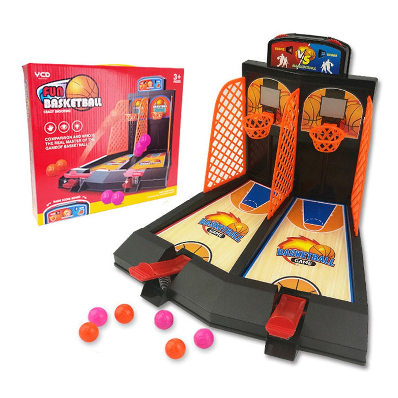 1 Set Childrens Toys Double Finger Catapult Basketball Table Games Parent-Child Interactive Boys Desktop Educational Toy